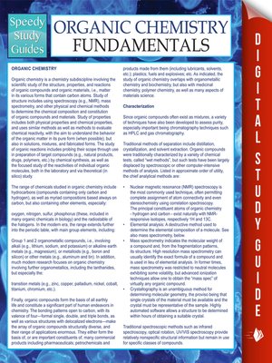 cover image of Organic Chemistry Fundamentals Study Guide